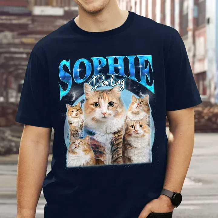 カスタムペットフェイスヴィンテージプリントヒップホップ T シャツ、スウェットシャツ、パーカー-welikecustom-MJ