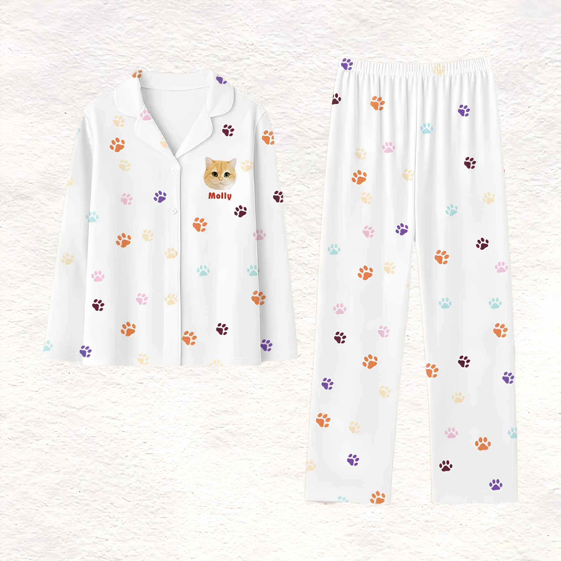 「5」ペット写真カスタム ホームパジャマ