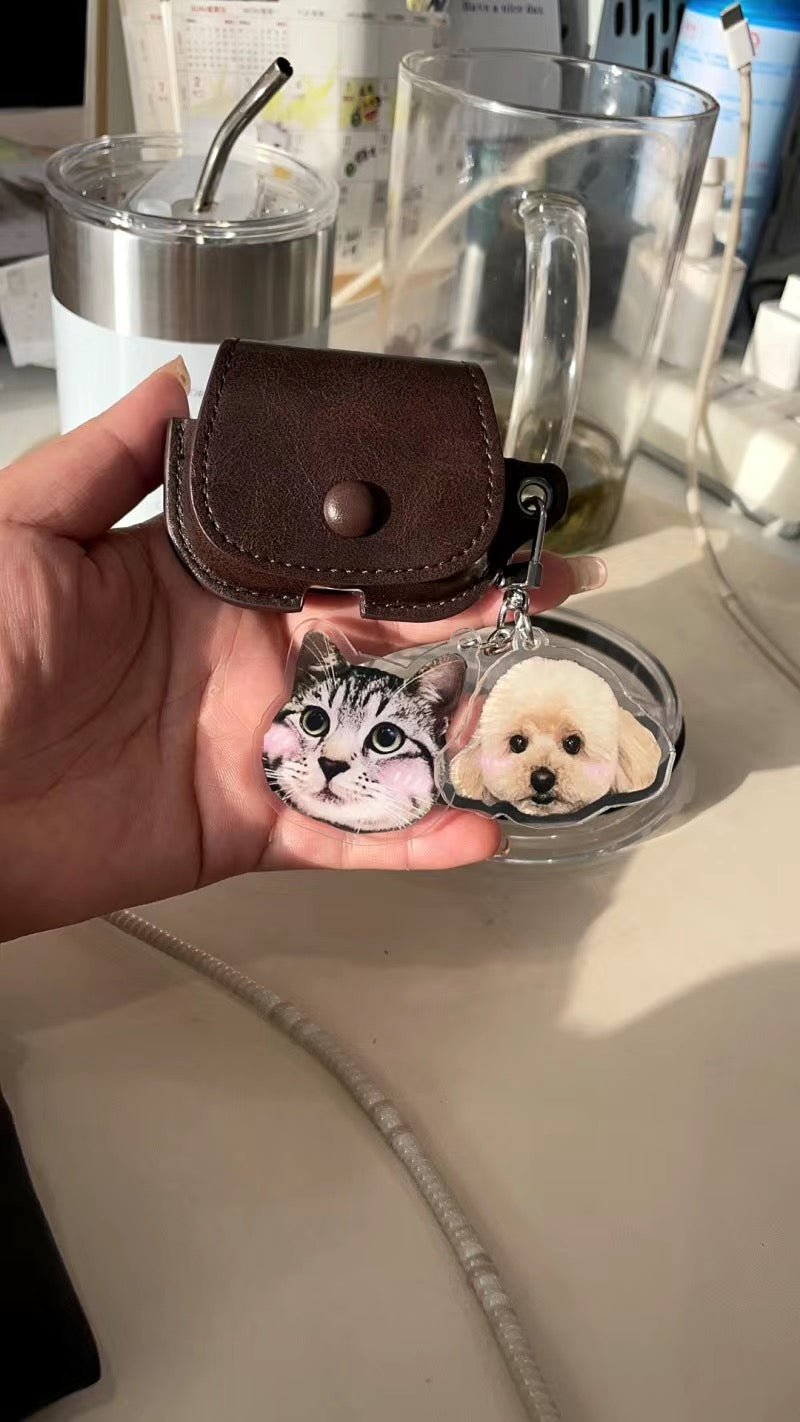 カスタマイズされたペットの写真アクリルキーホルダー-welikecustom-MJ