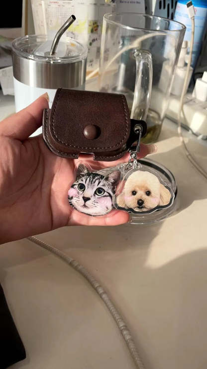 カスタマイズされたペットの写真アクリルキーホルダー-welikecustom-MJ