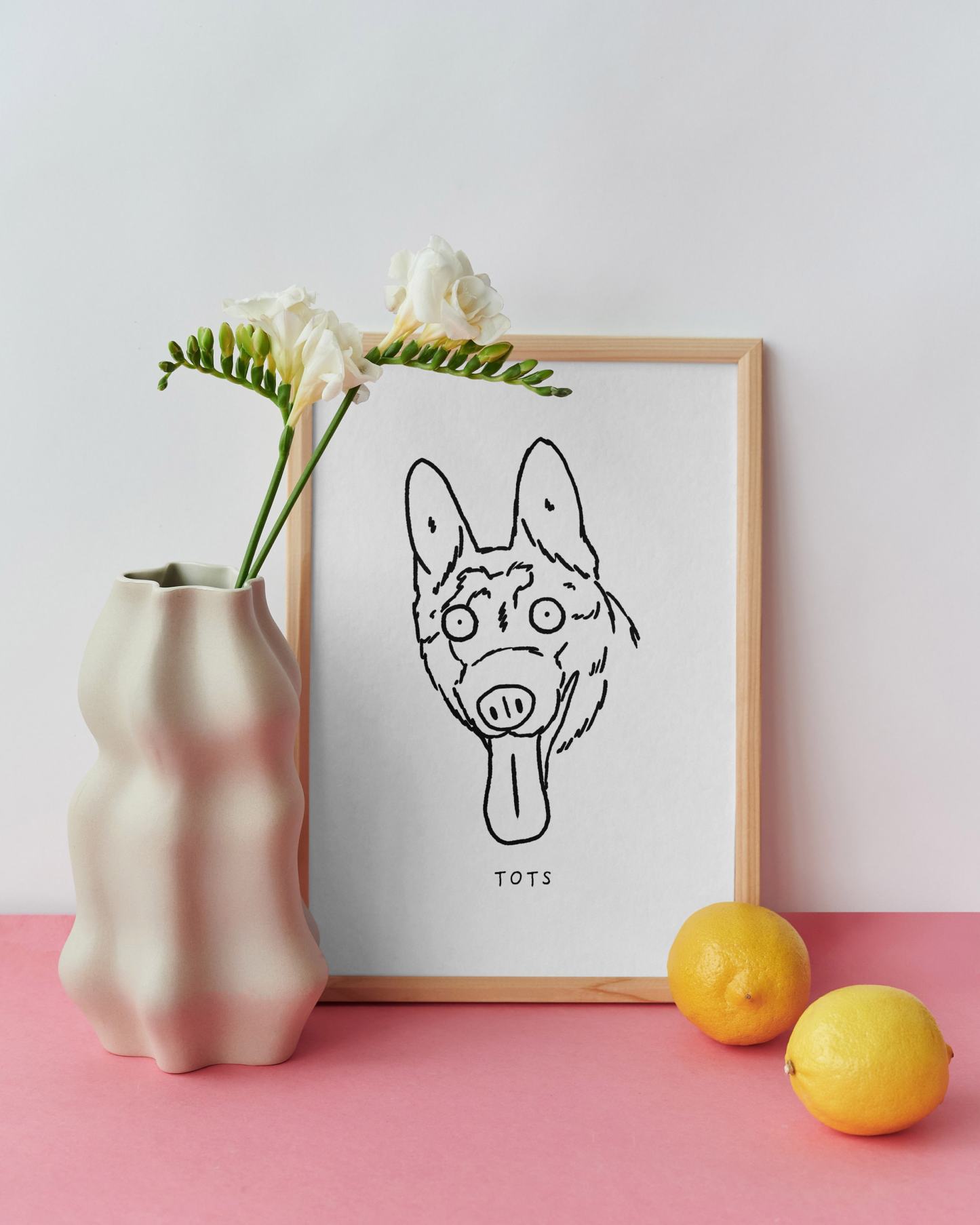 カスタム醜いペットの肖像画アートキャンバスカスタムペットの肖像画アート-welikecustom-MJ