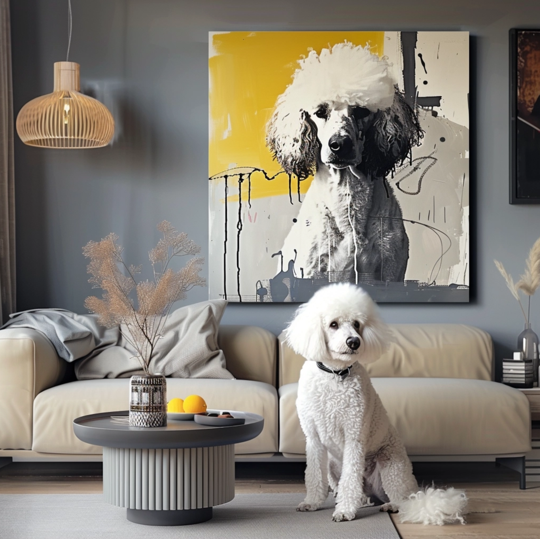 グラフィティ「雨の中の銀杏」キャンバス-welikecustom-MJ