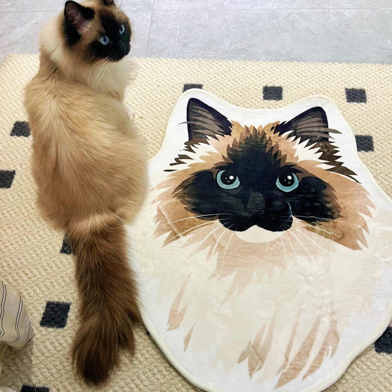 カスタマイズされたペットの肖像画の形をしたブランケット、ペット愛好家のための家具ギフト-welikecustom-MJ