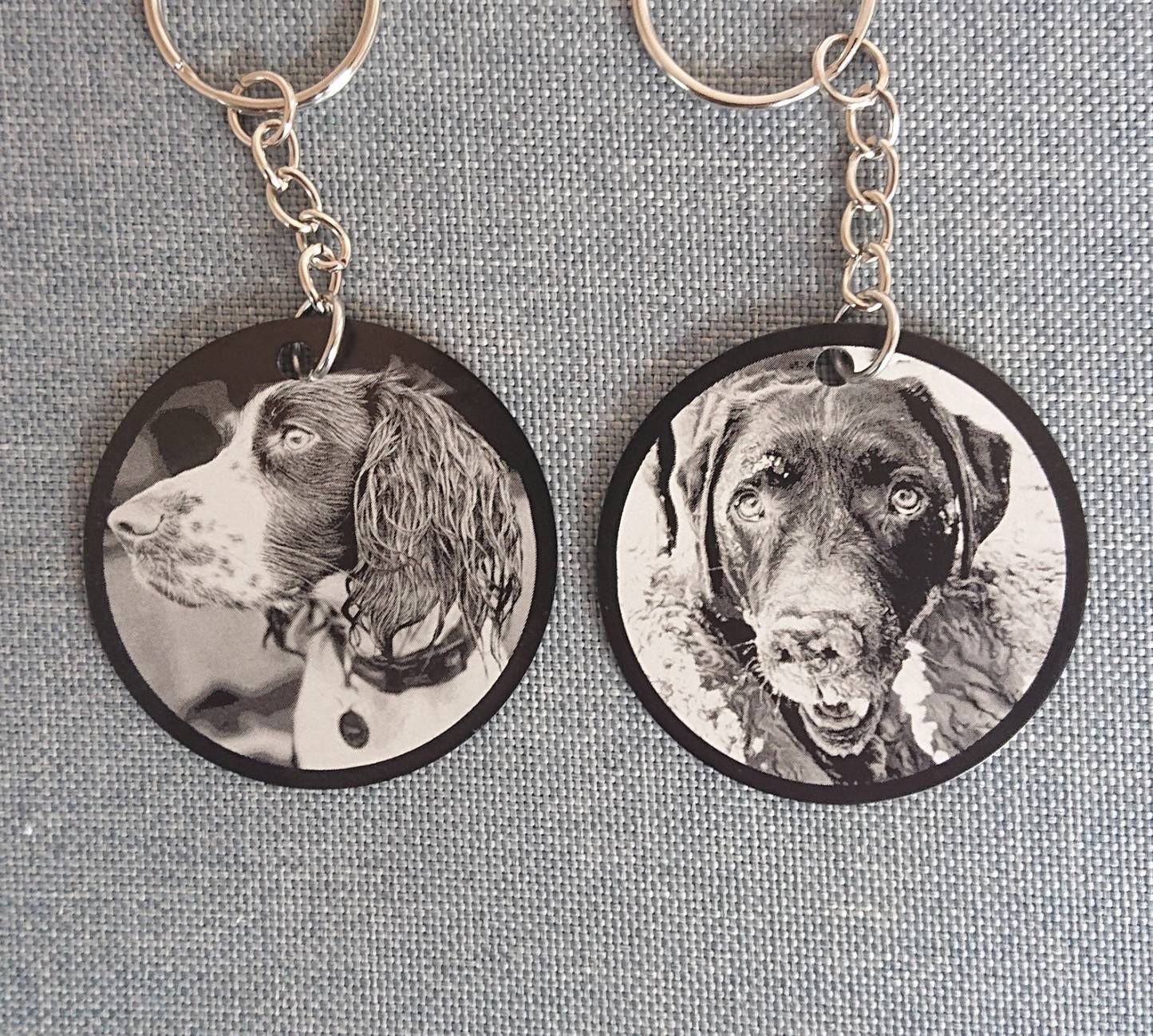 高品質レーザー彫刻メタルパーソナライズペットキーリング-welikecustom-MJ