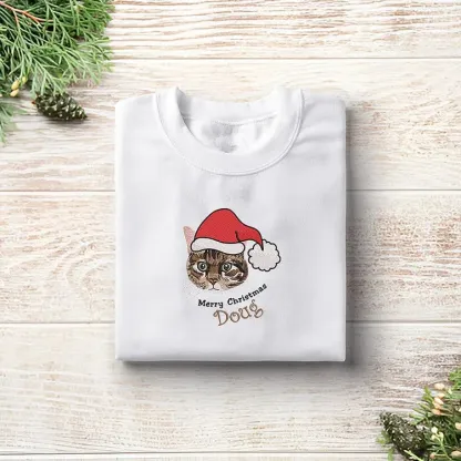 カスタムペット刺繡クリスマスシリーズTシャツ、トレーナー、パーカ-welikecustom-MJ