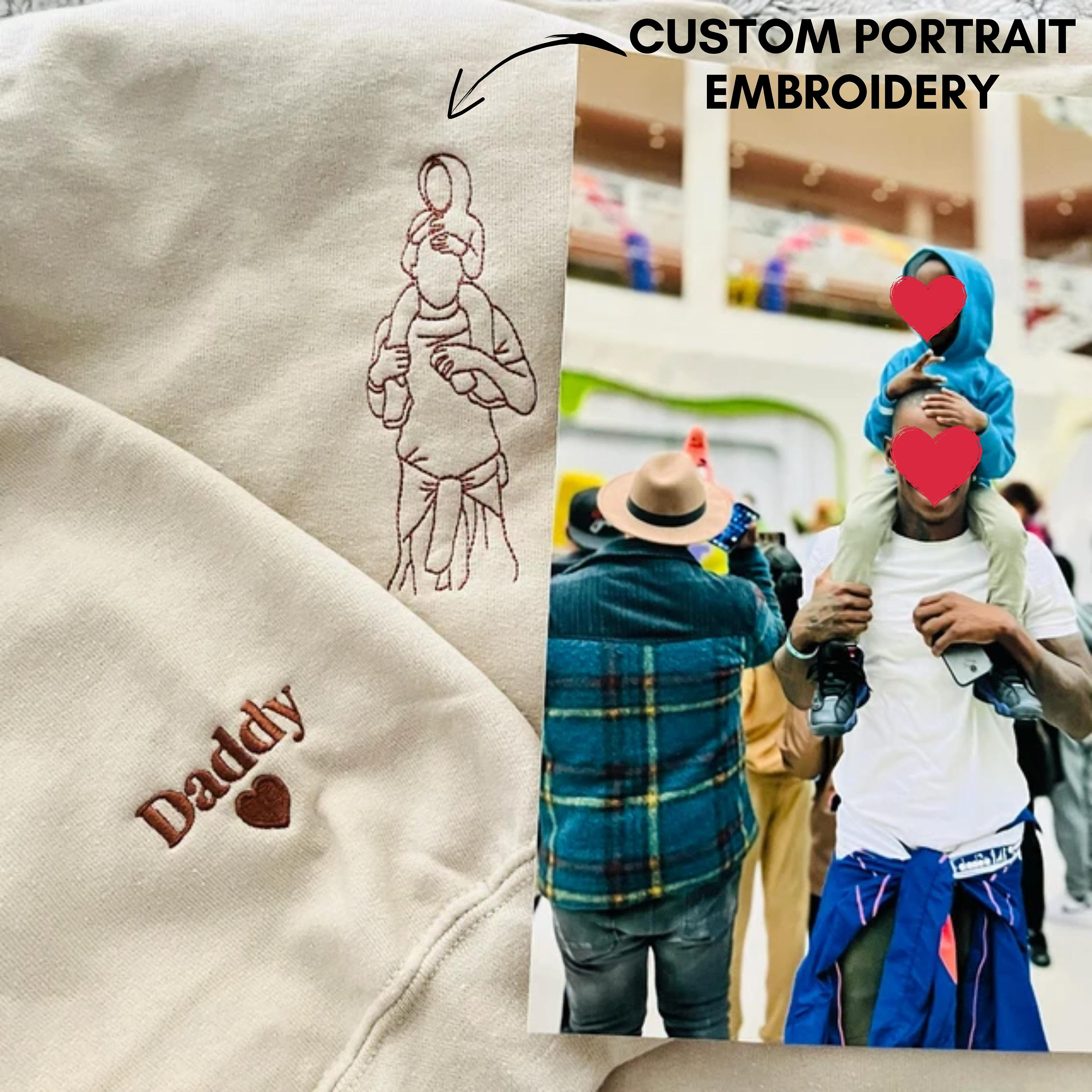 袖にカスタム名を入れた、カスタム写真刺繍スウェットシャツ、パーカー、Tシャツ-welikecustom-MJ