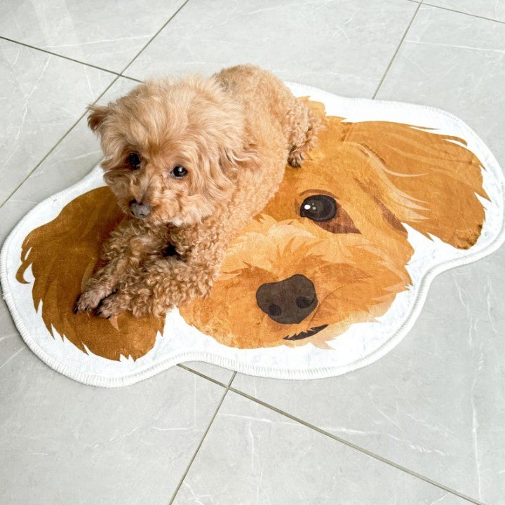 カスタマイズされたペットの肖像画の形をしたブランケット、ペット愛好家のための家具ギフト-welikecustom-MJ