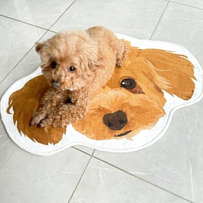 カスタマイズされたペットの肖像画の形をしたブランケット、ペット愛好家のための家具ギフト-welikecustom-MJ