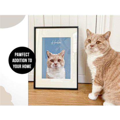 カスタムペットポートレートパーソナライズされた犬のキャンバスウォールアート-welikecustom-MJ