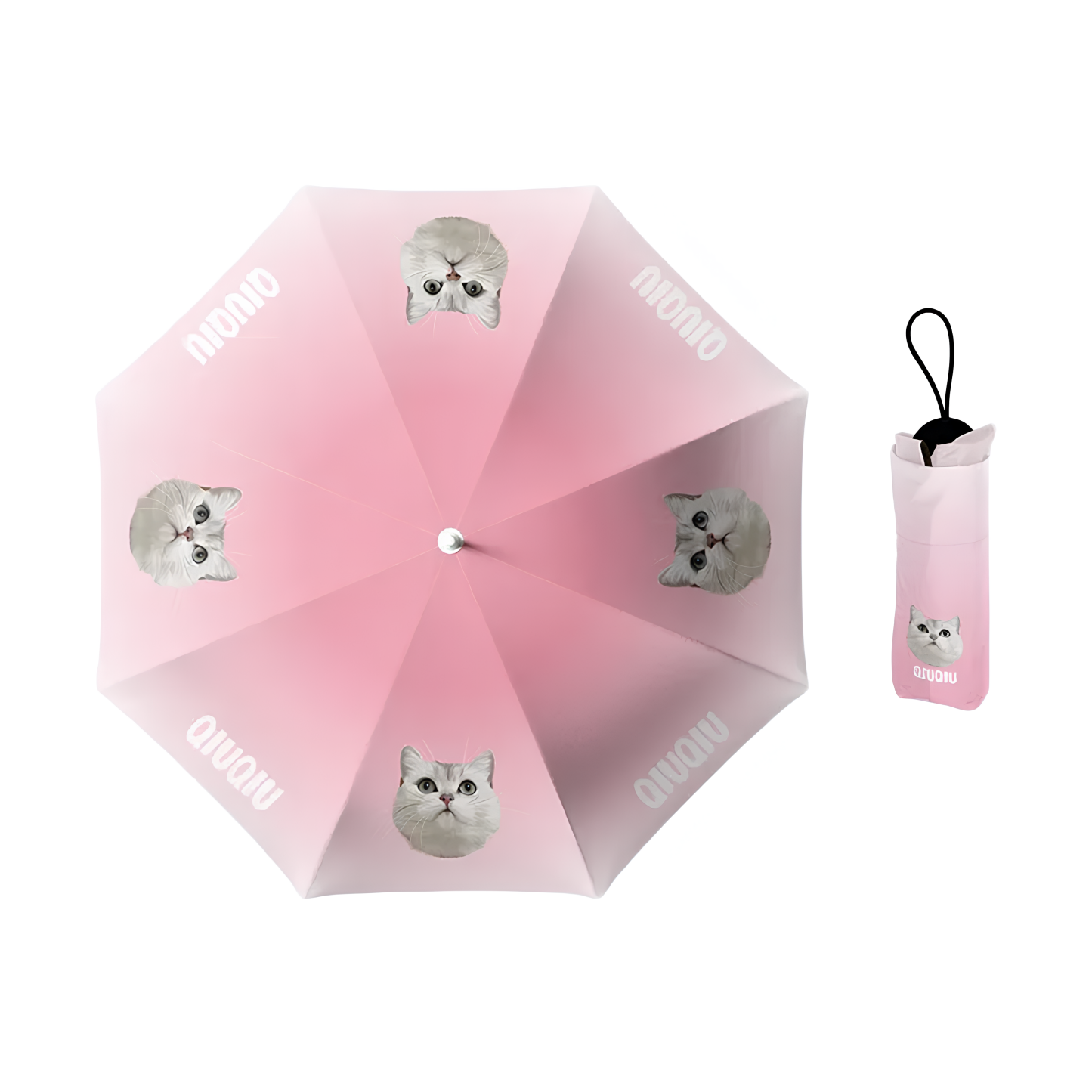 「Heart Gradient」カスタマイズペット写真晴雨傘-welikecustom-MJ