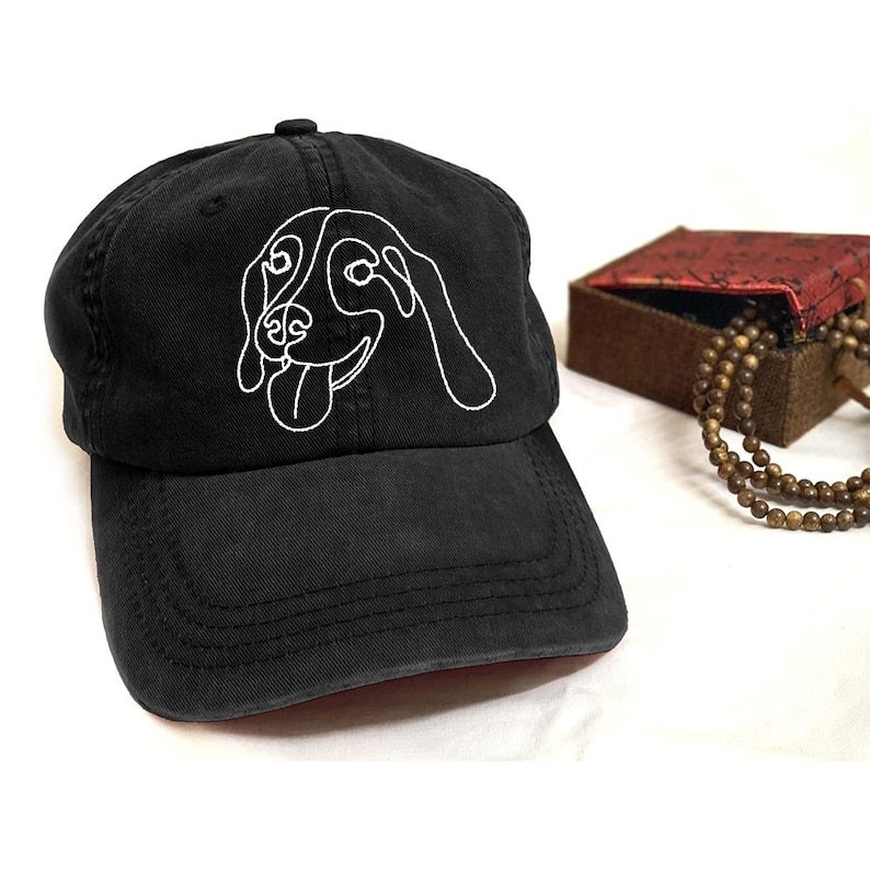 あなたのペットの犬の写真を使ったパーソナライズされた野球帽 刺繍されたペットの帽子-welikecustom-MJ