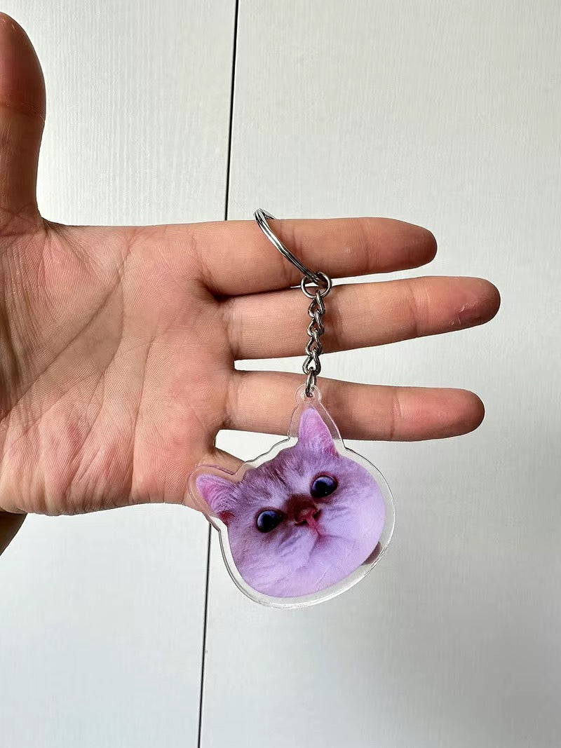 カスタマイズされたペットの写真アクリルキーホルダー-welikecustom-MJ