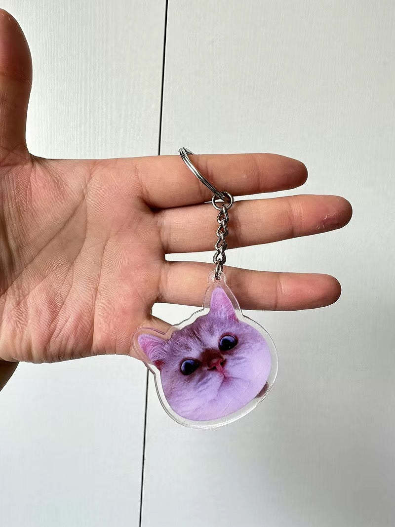 カスタマイズされたペットの写真アクリルキーホルダー-welikecustom-MJ