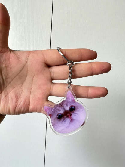 カスタマイズされたペットの写真アクリルキーホルダー-welikecustom-MJ