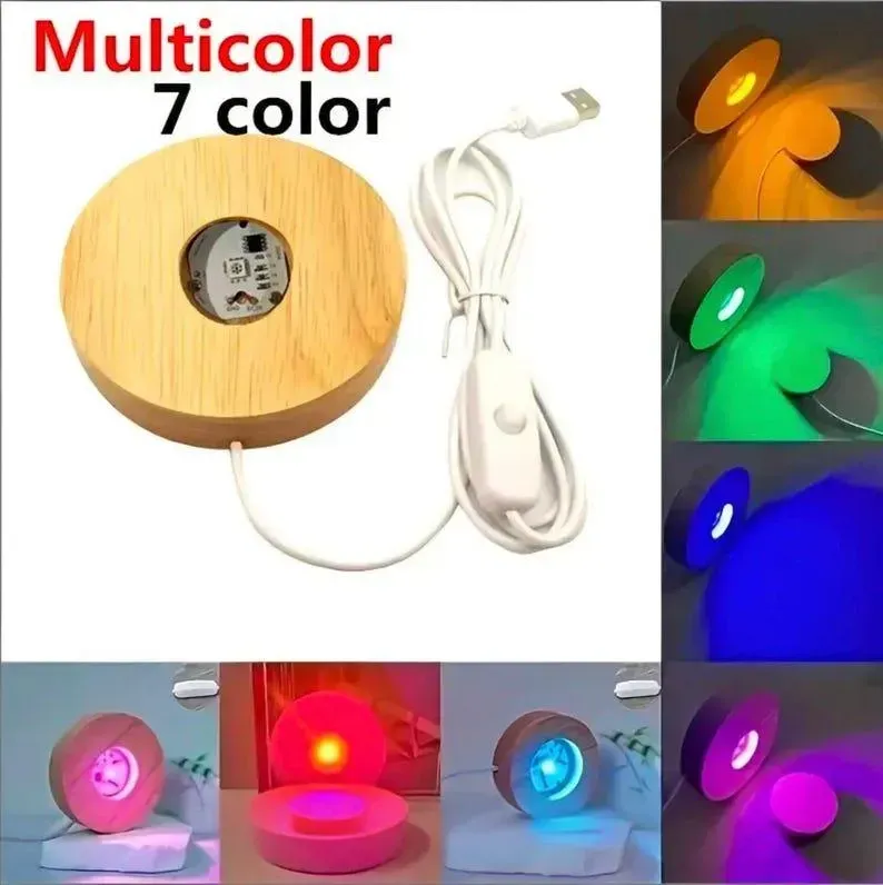 ペットの顔写真入りクリスマステーマの水晶玉ナイトライト