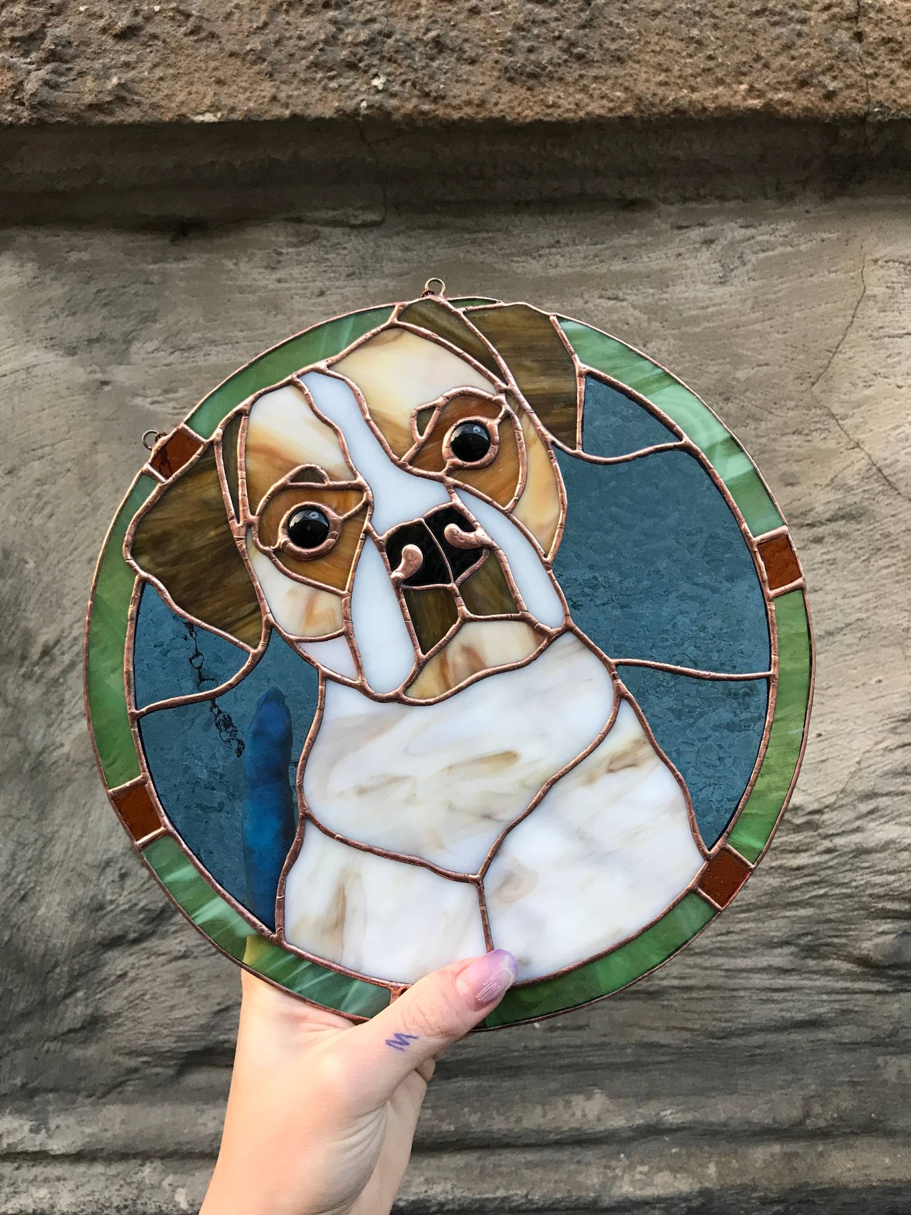 カスタム猫肖像アートサンキャッチャー、ペットオーナメントメモリアルアクリル-welikecustom-MJ