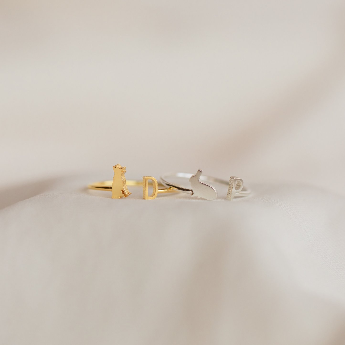 パーソナライズされたペットイニシャルリングチャームリング-welikecustom-MJ