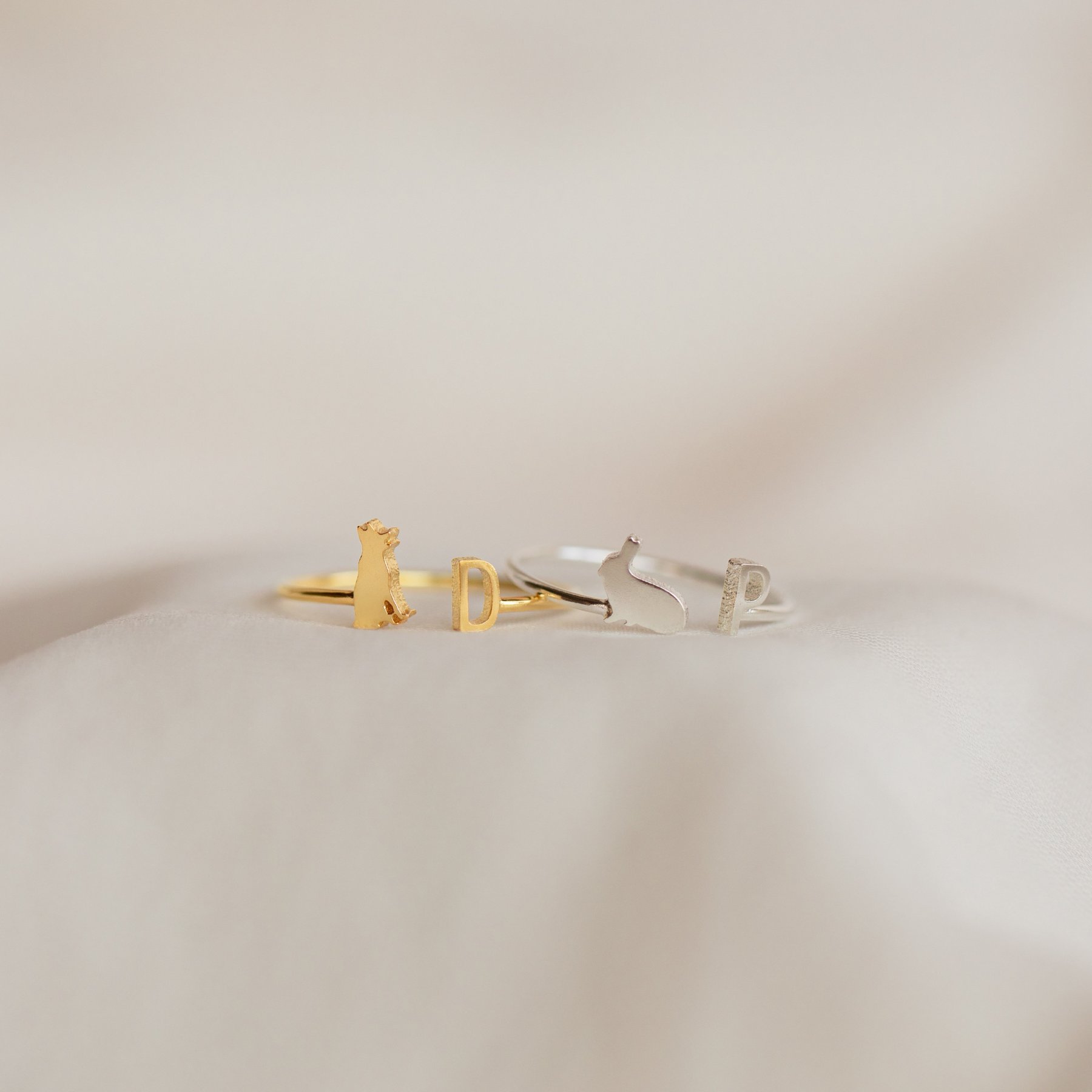 パーソナライズされたペットイニシャルリングチャームリング-welikecustom-MJ