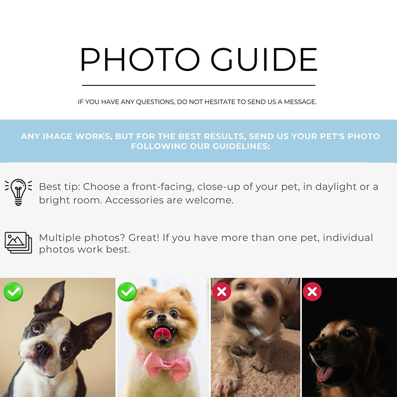 カスタム醜いペットの肖像画アートキャンバスカスタムペットの肖像画アート-welikecustom-MJ