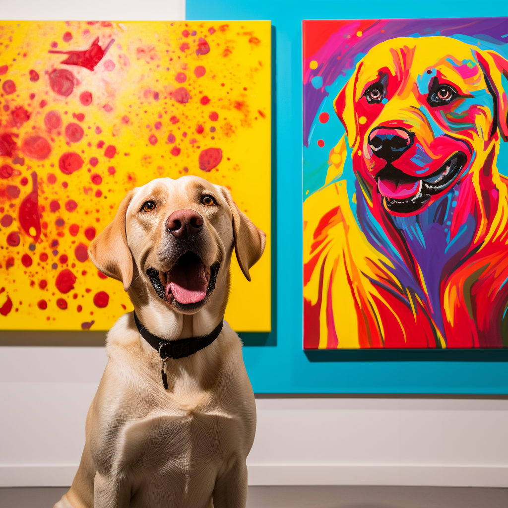 キュービズムキャンバス、カスタムキャンバスウォールアートペットポートレート、パーソナライズされた犬のキャンバスウォールアート-welikecustom-MJ