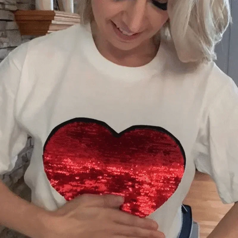 ペットの写真をカスタマイズするスパンコールTシャツ、トレーナー、パーカ-welikecustom-MJ