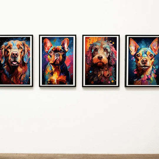 モダン墨アート風 ペット似顔絵-welikecustom-MJ