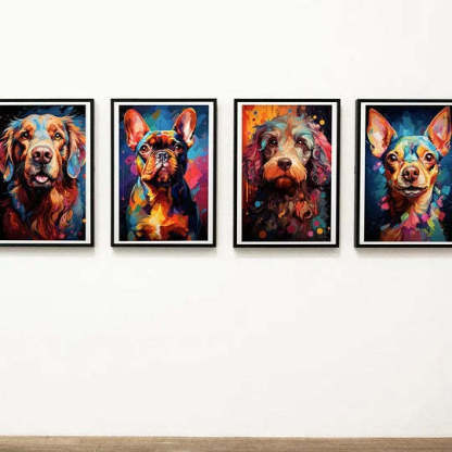 モダン墨アート風 ペット似顔絵-welikecustom-MJ