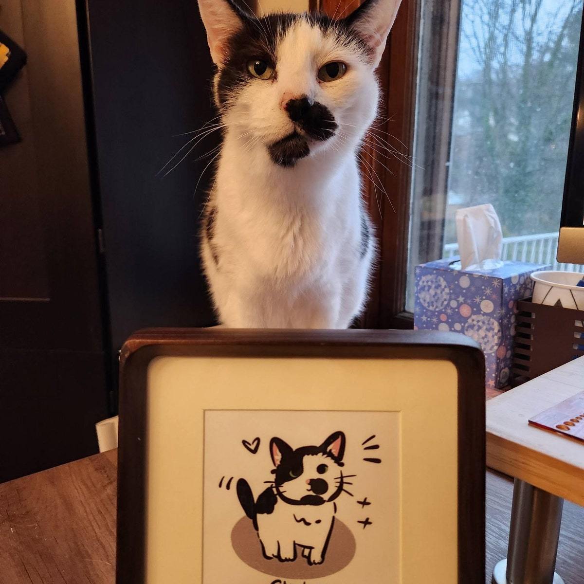 （フレームレス）Q版イラスト風 愛犬・愛猫キャンバスアート｜写真から作る世界にひとつのペット絵画-welikecustom-MJ