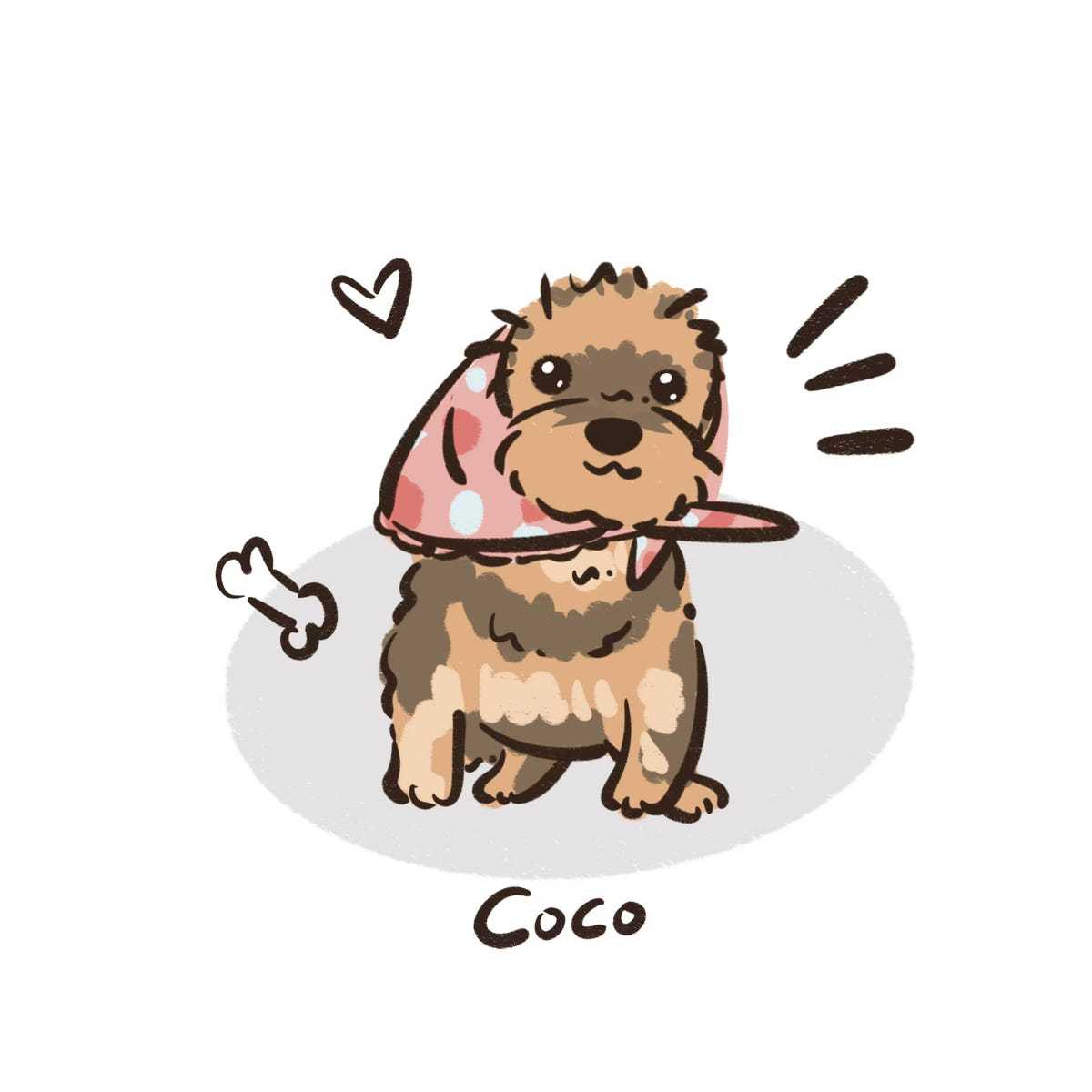 （フレームレス）Q版イラスト風 愛犬・愛猫キャンバスアート｜写真から作る世界にひとつのペット絵画-welikecustom-MJ