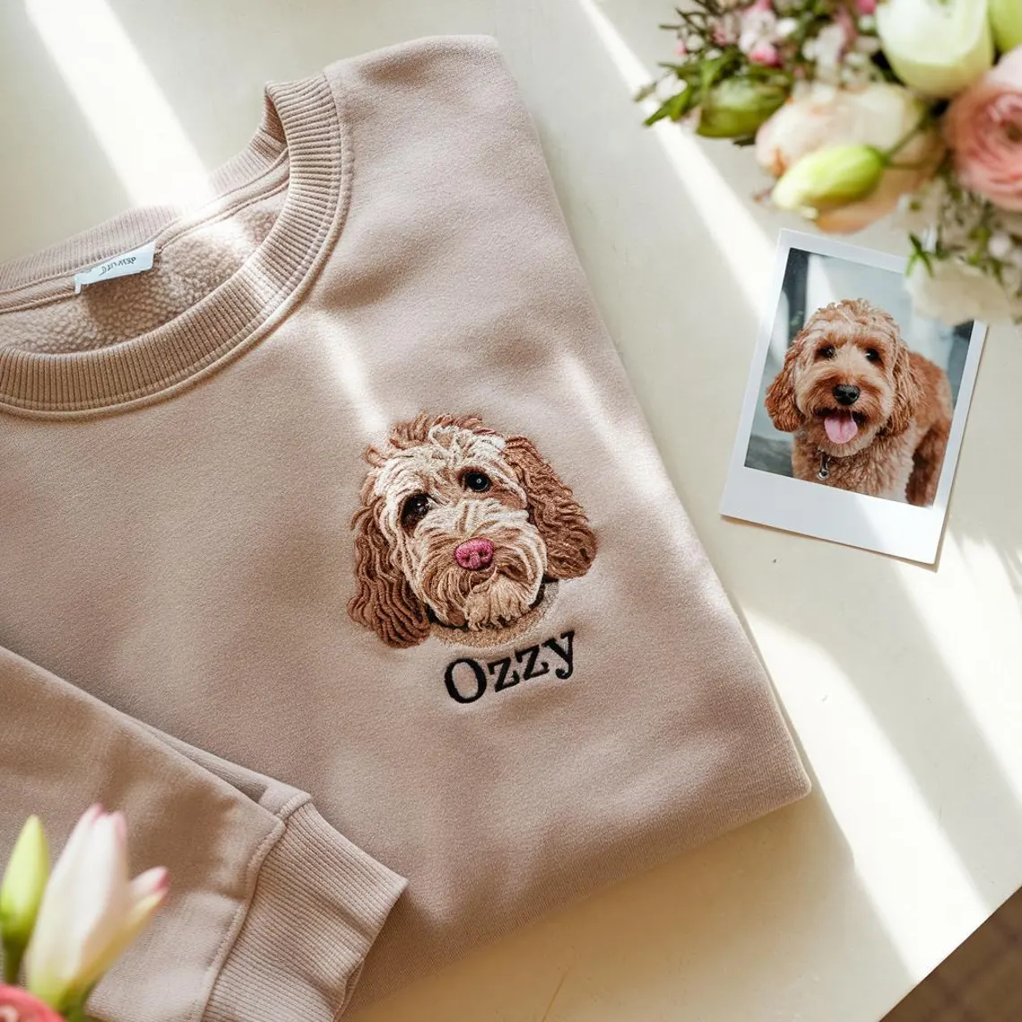 カスタム刺繍ペットスウェットシャツ - ペット愛好家への完璧なパーソナライズギフト