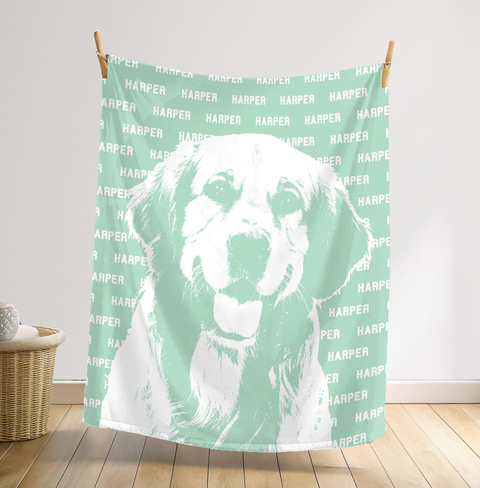 ペットメモリアルブランケット｜名前と写真入りオーダーメイド毛布-welikecustom-MJ