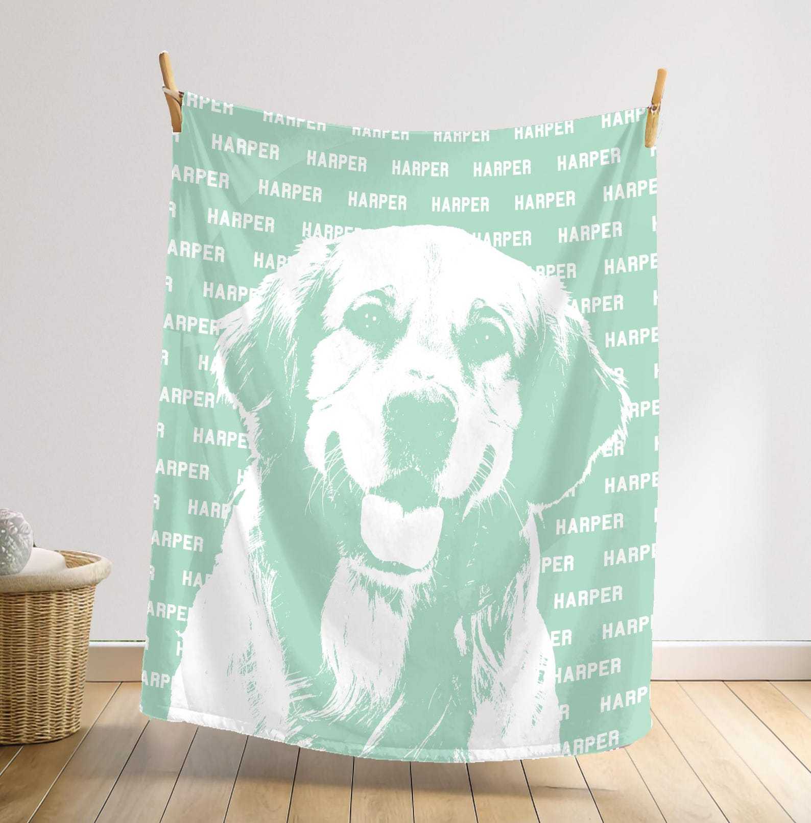 ペットメモリアルブランケット｜名前と写真入りオーダーメイド毛布-welikecustom-MJ