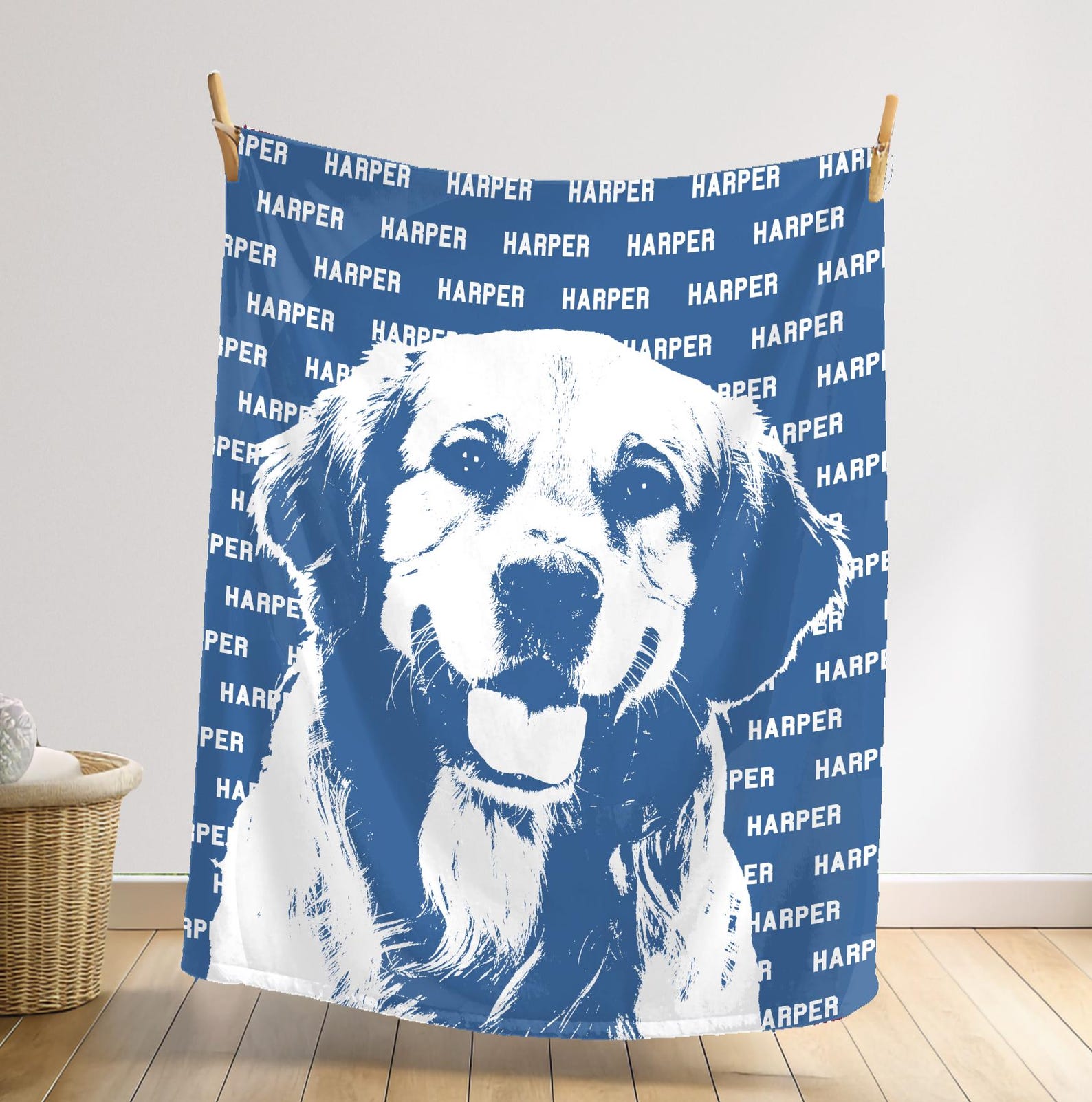 ペットメモリアルブランケット｜名前と写真入りオーダーメイド毛布-welikecustom-MJ