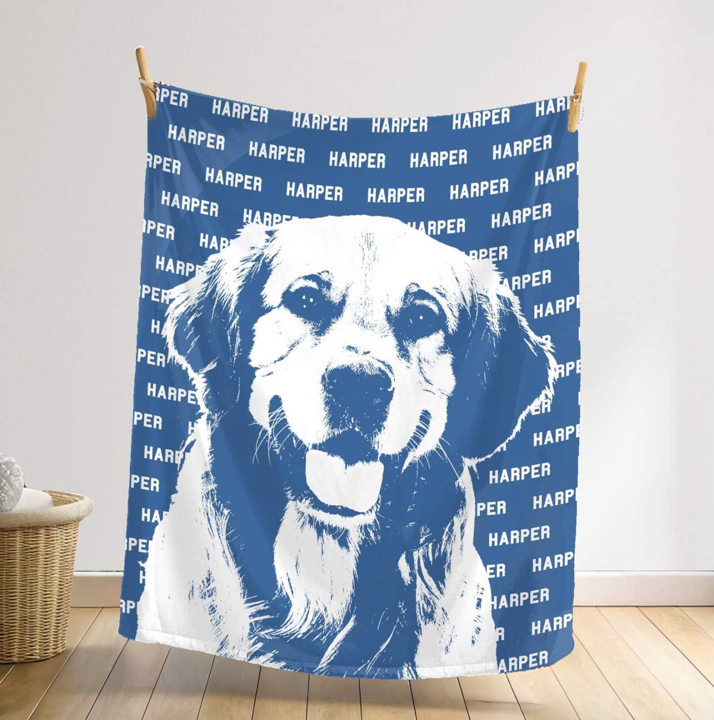 ペットメモリアルブランケット｜名前と写真入りオーダーメイド毛布-welikecustom-MJ