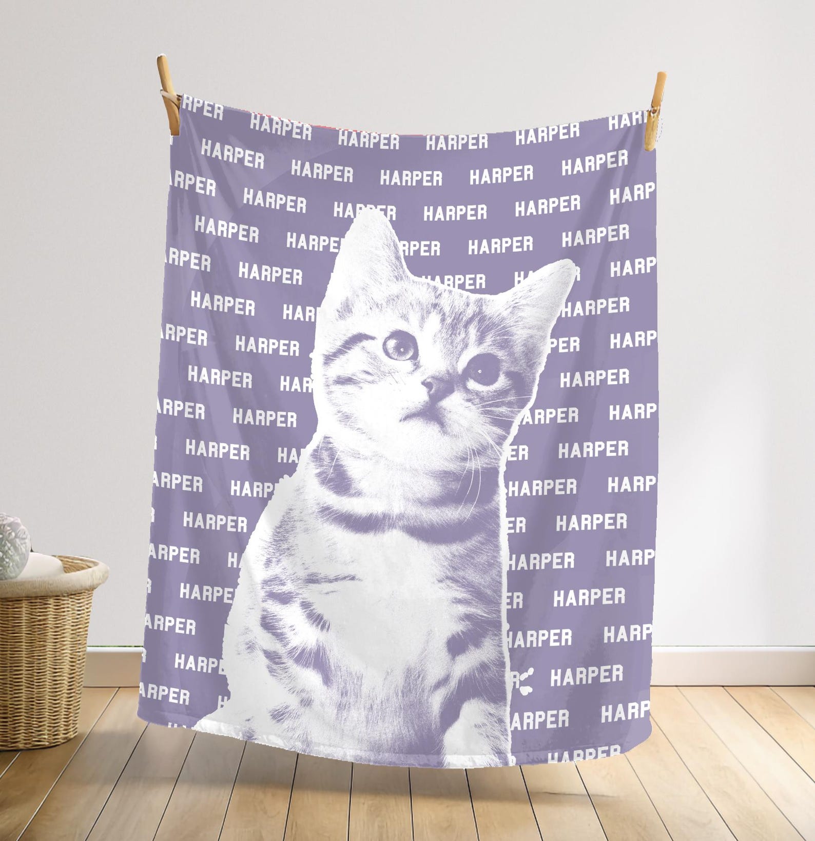 ペットメモリアルブランケット｜名前と写真入りオーダーメイド毛布-welikecustom-MJ