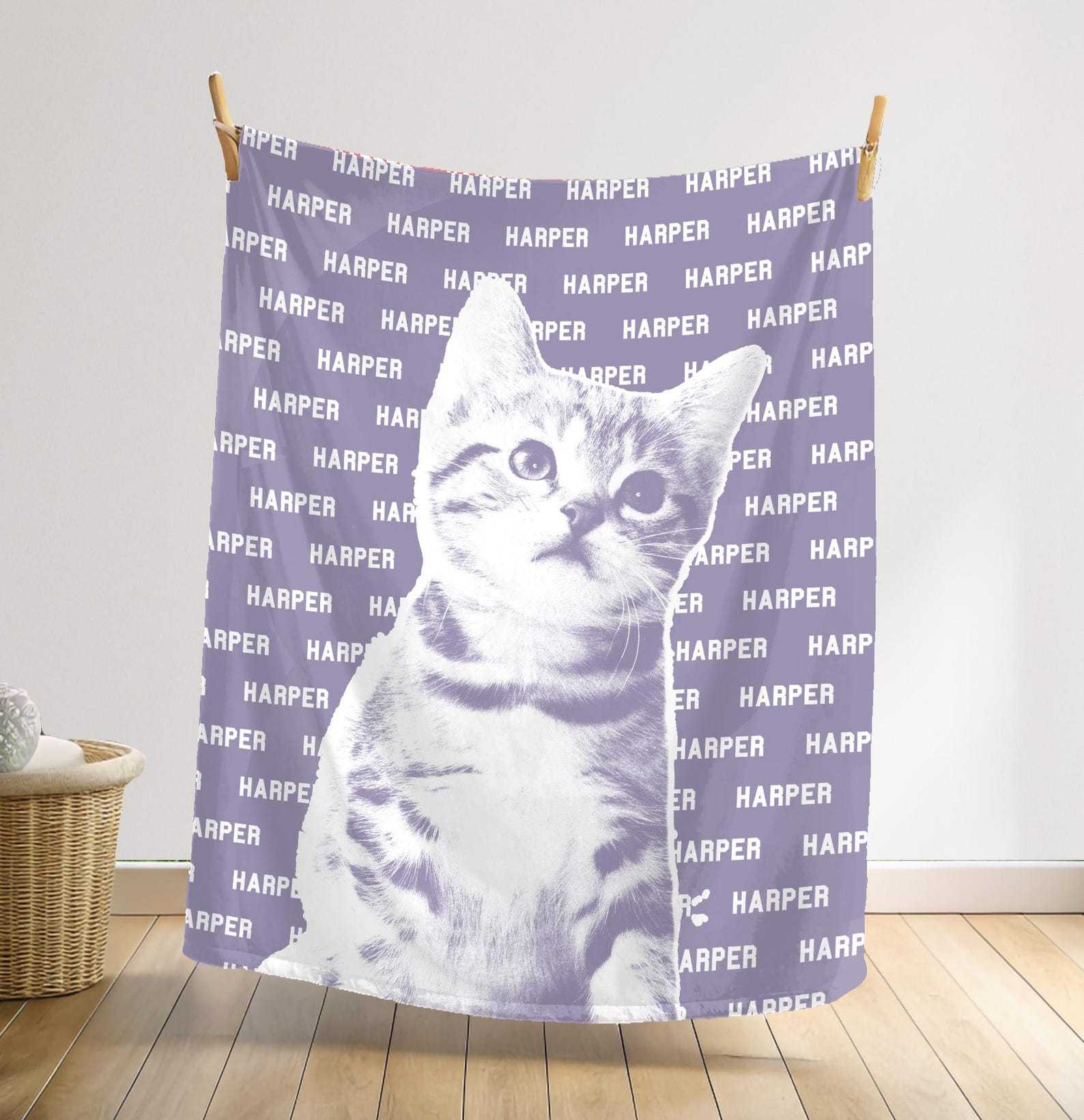 ペットメモリアルブランケット｜名前と写真入りオーダーメイド毛布-welikecustom-MJ