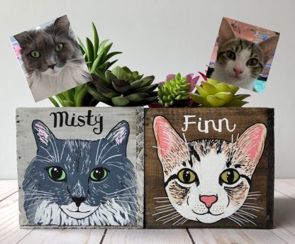 カスタムペット写真手描き風植木鉢-welikecustom-MJ