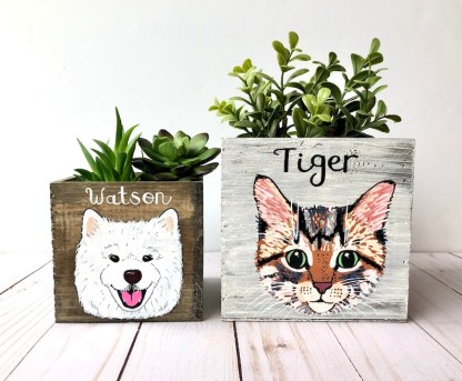 カスタムペット写真手描き風植木鉢-welikecustom-MJ