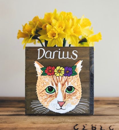 カスタムペット写真手描き風植木鉢-welikecustom-MJ