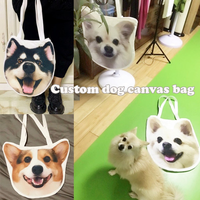 カスタムペットの輪郭の帆布のかばん、カスタムショッピングのかばん-welikecustom-MJ