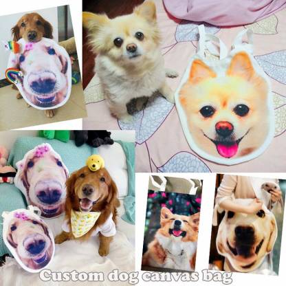 カスタムペットの輪郭の帆布のかばん、カスタムショッピングのかばん-welikecustom-MJ