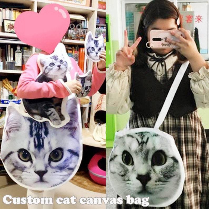 カスタムペットの輪郭の帆布のかばん、カスタムショッピングのかばん-welikecustom-MJ