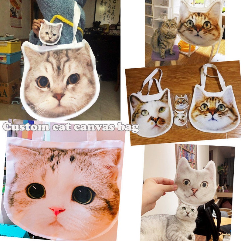 カスタムペットの輪郭の帆布のかばん、カスタムショッピングのかばん-welikecustom-MJ