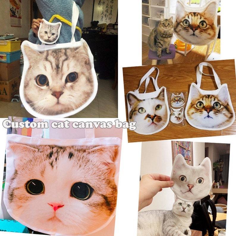 カスタムペットの輪郭の帆布のかばん、カスタムショッピングのかばん-welikecustom-MJ