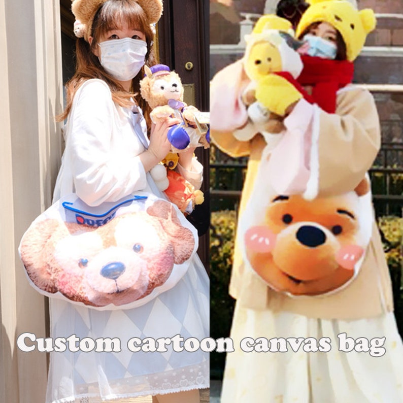 カスタムペットの輪郭の帆布のかばん、カスタムショッピングのかばん-welikecustom-MJ