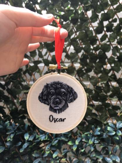 写実風ペット刺繍アバターカスタムペンダント-welikecustom-MJ