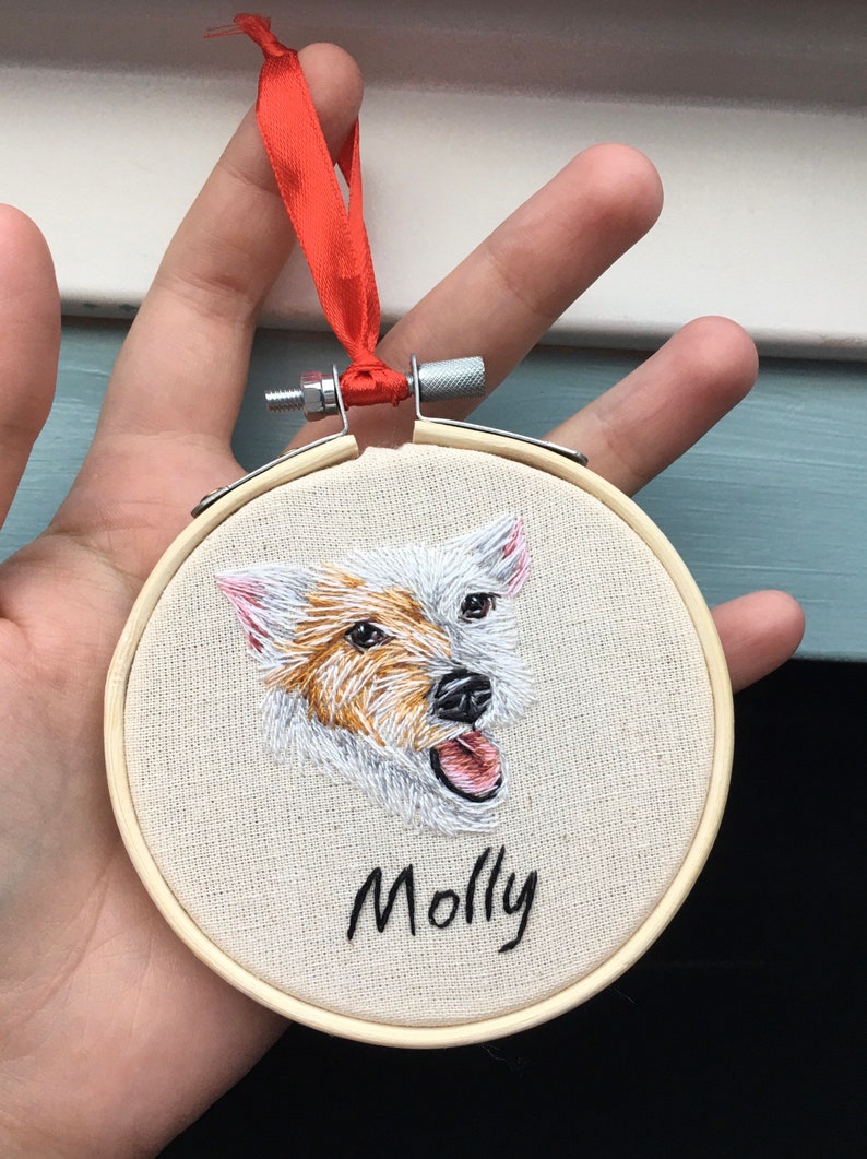 写実風ペット刺繍アバターカスタムペンダント-welikecustom-MJ