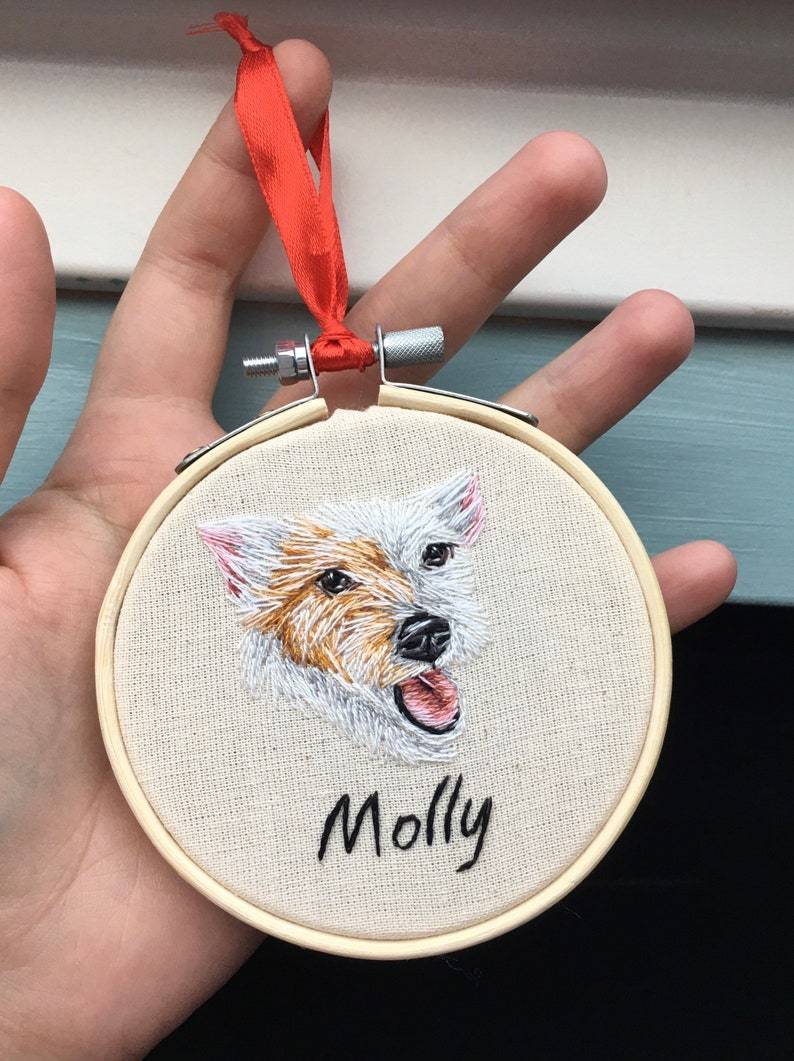 写実風ペット刺繍アバターカスタムペンダント-welikecustom-MJ