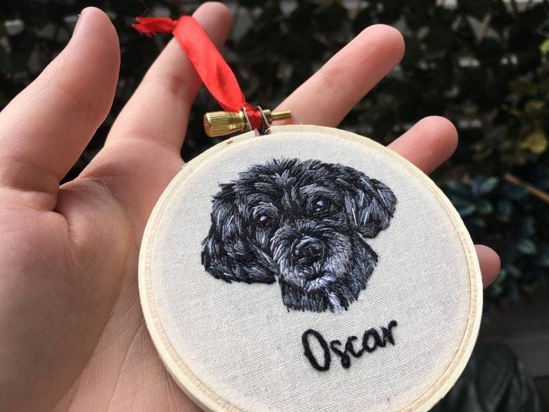 写実風ペット刺繍アバターカスタムペンダント-welikecustom-MJ