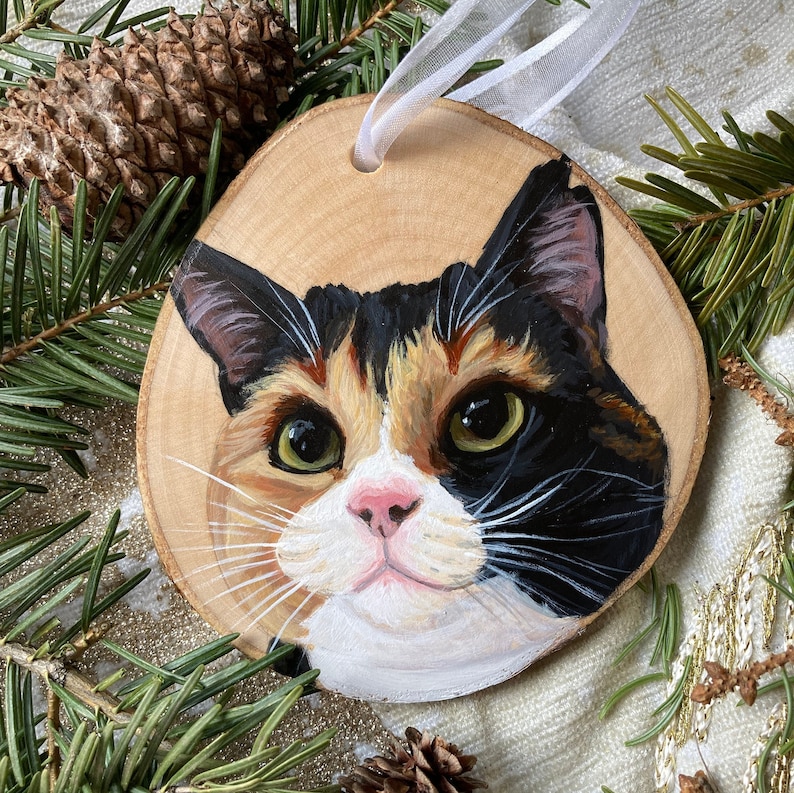 手描き風カスタムペット写真木製ホイール木製ペンダント-welikecustom-MJ